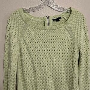 American Eagle knitted bright lime green chartreuse women's medium sweater
